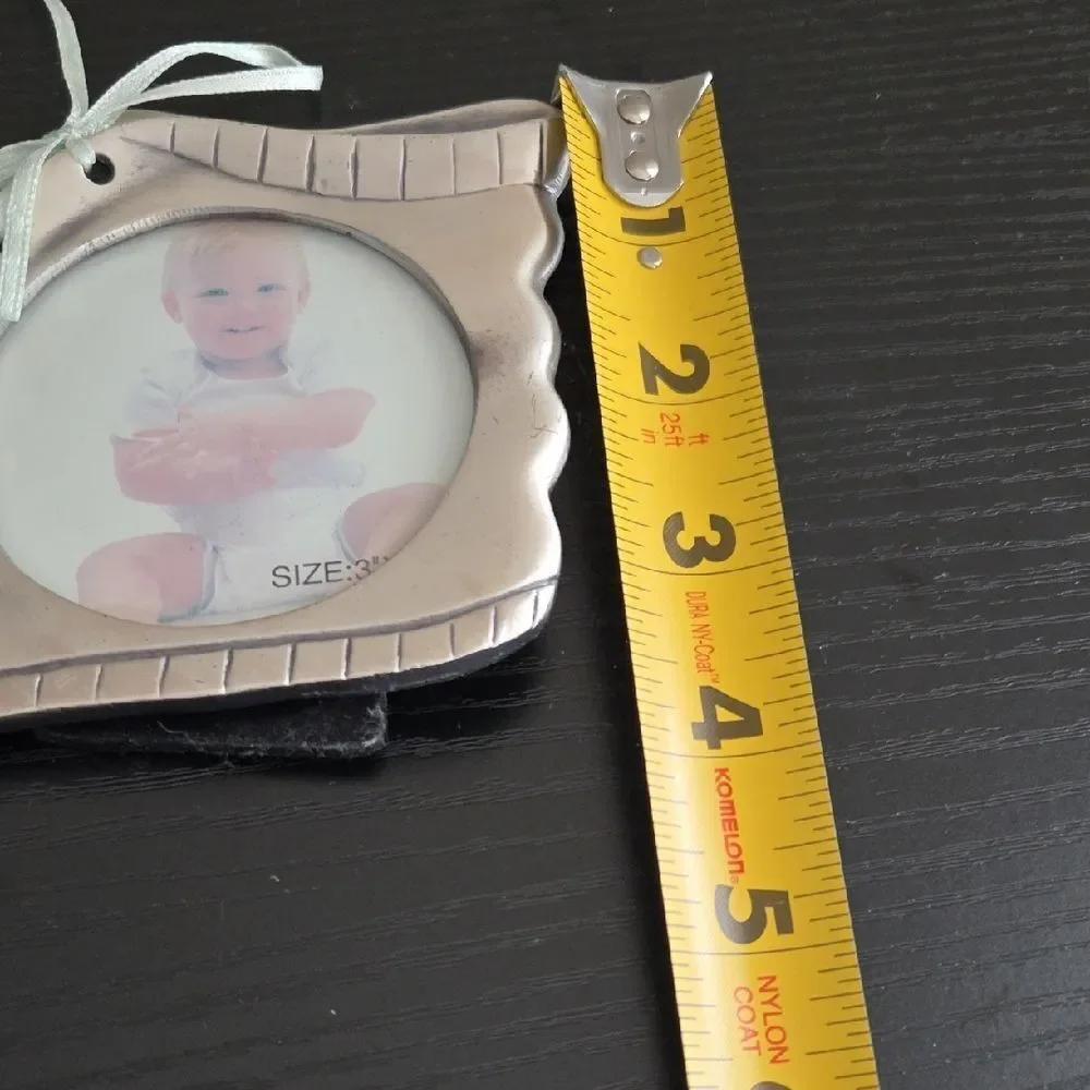 Gray Baby Shoe Photo Frame